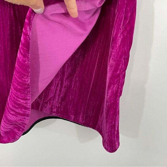 NWT SAYLOR Aurelie Pink Velvet Mini Dress Size XS - Picture 7 of 11